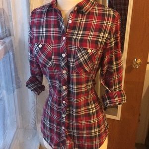 Hot Topic Plaid Button Up